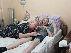 MILF Mother In Law Deep Throat Blowjob Swallows Every Last Drop Of Cum