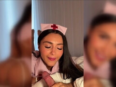 素人, アナル, デカパイ, フェラチオ, 指いじり, 看護婦, ハメ撮り, 赤毛