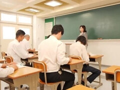Married Japanese Teacher Sakura Motoya: 10x Wetter in Explicit Class with Cream Pie & Big Butt