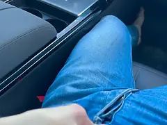Blonde, Voiture, Tromperie, Éjaculation interne, Époux mari, Mère que j'aimerais baiser, Chevaucher, Jarretelles