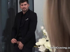 Deep anal fucking of luxurious blonde Angelica