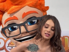 Breasty babe Maddy May freak porn scene