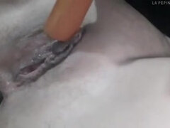 Leie, In den arsch, Arsch, Dildo, Selbstgemacht, Masturbation, Orgasmus, Titten