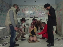 Anaal, Bondage discipline sadomasochisme, Pijpbeurt, Gebondenheid, Dubbele penetratie, Groepseks, Straf, Ruw