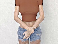 Tridimensionnel, Amateur, Grosse bite, Gros seins, Blonde, Queue, Hard, Nénés