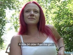 Grosser schwanz, Geld, Im freien, Öffentlich, Realität, Rotschopf