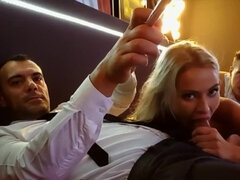 Blonde, Sucer une bite, Homme homme femme, Adolescente, Plan cul à trois