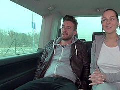 車, カワイイ, はじめて, 公共, ティーン