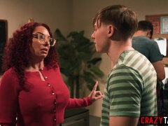 デカチン, デカパイ, エロ熟女, バック, 熟年, 現実, ラフ, 生徒