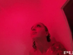 ブロンド, 自然山雀, シャワー, ガリガリ, いじめ, ティーン, オッパイの, 濡れ