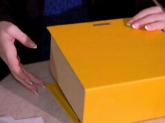 Incroyable, Blonde, Énorme, Masturbation, Solo, Jarretelles, Adolescente, Jouets