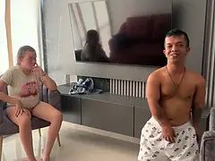 I pose as an aerobics teacher as an excuse to fuck unknown Latin girl and fill her hot pussy with milk