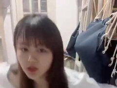 素人, アジア人, 美女, 中国人, 気狂い, エロティック, オッパイの, ウェブカメラ