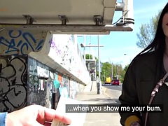 素人, ヨーロピアン, 毛深い, 乳首, パンティ, ハメ撮り, 公共, 現実