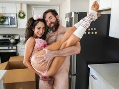 Verga grande, Mamada, Morena, Estilo perrito, Tetas naturales, Flaco, Adolescente, Tetas