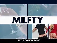 Teenage boy pounds milf (Ginger Babbii) while cuckold husband witnesses in awe - mylf