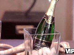 Kittina's steamy European vacation with old man & teen GF ends in hot sex