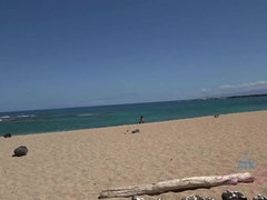 Amateur, Plage, Voiture, Branlette thaïlandaise, Huilée, De plein air, Maigrichonne, Avaler