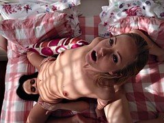 デカパイ, ブロンド, 茶髪の, 試験, レズビアン, スペイン人, オッパイの