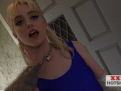 In den arsch, Arsch, Blondine, Kehlenfick, Domination, Würgen, Rau