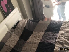 Slut Wife Fucks her Lover while her Husband is at Work