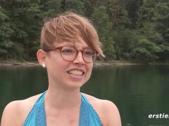 Frau, Fingern, Deutsch, Brille, Masturbation, Muschi, Jungendliche (18+), Eng
