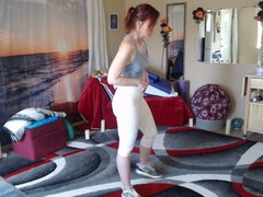 Amateur, Culo grande, Hendidura, Universidad, Madura, Pelirrojo, Spandex, Tetas