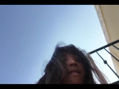 アジア人, ディルド, 女, 露出狂, Hd, オナニー, アウトドア, 奴隷