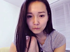Asiático, Linda, Japonés, Masturbación, Solo, Adolescente, Camara web