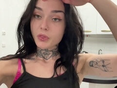 Petite inked babe gets her tight ass pounded on a spontaneous first date