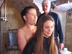 緊縛, 爸, 服従, エクストリーム, 奴隷, スパンキング, 三人, トレイン