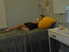 Emily Thorne In My Roommate Wouldnt Leave Our Dorm, So He Fucked Me On Her Bed... With Her In It!!!