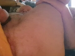 Normal body, anal dildo play on cam