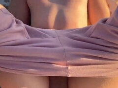 Public Street Fuck! Stepmom Begs for Creampie in Tight Pussy - POV Anal & Moaning