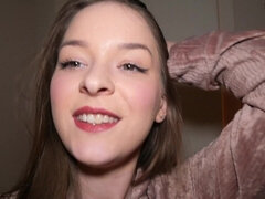 素人, お尻, デカチン, 茶髪の, 中出し, フランス人, ストリップ, ティーン