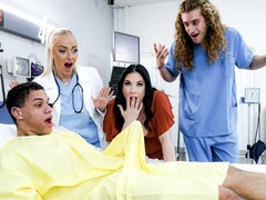 Brilliant Elana Bunnz and Ivy Mae Lynn's blowjob dirt