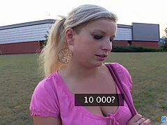HornyAgent HD phat boobie light-haired humped on my car bonnet
