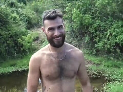 In den arsch, Behaart, Handjob, Hd, Orgasmus, Im freien, Spanisch, Tätowierung