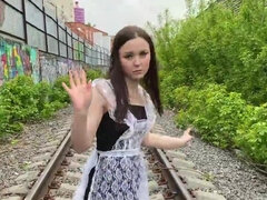 Schattig, Enthousiasteling, Bruinharig, Schattig, Lul, Moeder, Kousen, Tatoeage