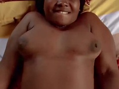 Africain, Gros seins, Noire, Plantureuse, Noir ébène, Doigter, Hard, Mère que j'aimerais baiser