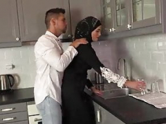 Sexy surprise for Muslim wifey