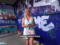 Blond, Pijpbeurt, Orgasme, Openbaar, Kut duiken, Rijden, Tieten likken, Trein