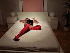 Amateur, Chica, Botas, Morena, Fetiche, Sexo duro