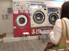 Hot Girl Seduces Dude In Public Laundry Asian Sex