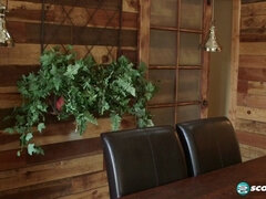 デカパイ, 黒人, フェラチオ, 茶髪の, イく瞬間, 黒人, 異人種間, 淫乱熟女