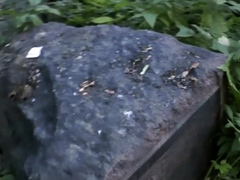 Fucking an emo gothic Russian outside