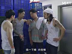 アジア人, 美人, デカパイ, フェラチオ, 中国人, イく瞬間, オッパイの