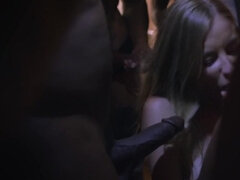 Arsch, Kehlenfick, Schwanz, Doppelpenetration, Aufs gesicht abspritzen, Gruppe, Orgie, Titten