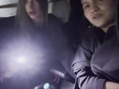 Scarlettandc Two Lesbians Car Sex - Amateur Latina Lovemaking in Vehicle