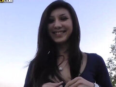 Eurasian Teenager Mona Outdoor Passion Large - Asian